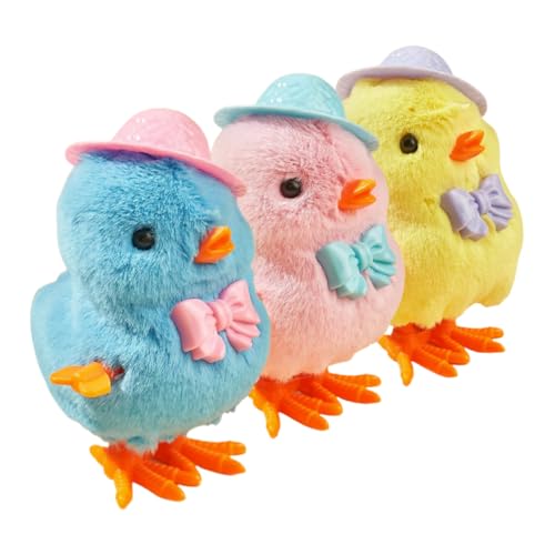 Yardwe 3 Stück Uhrwerk Huhn Küken Aufziehen Party Gefälligkeiten -osterkorbfüller Gehendes Küken-babyspielzeug Hühnerspielzeug Für -Huhn- Plüsch Yardwe 3 Stück Uhrwerk Huhn Küken Aufziehen Party Gefälligkeiten -osterkorbfüller Gehendes Küken-babyspielzeug Hühnerspielzeug Für -Huhn- Plüsch von Yardwe