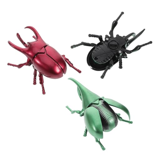 Yardwe 3 Stück Uhrwerk- -Modell -insektenmodell Kleines Realistisches Figurenmodell Käferspielzeug Für Halloween-Fehler Gefälschte Tierfiguren Aus Kunststoff Plastik von Yardwe