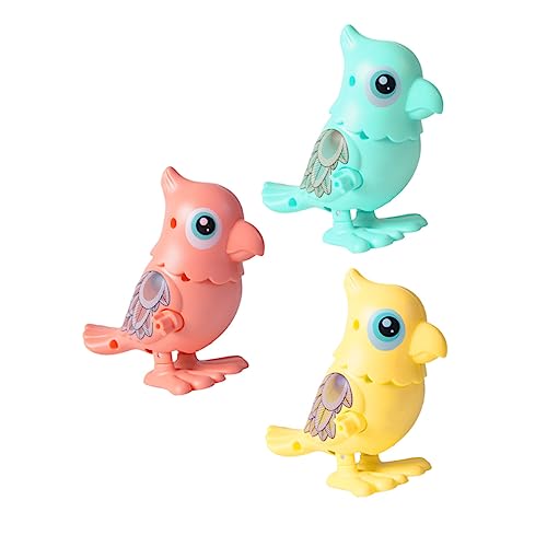 Yardwe 3 Stück Uhrwerk Papagei Uhrwerksspielzeug tierisches Aufziehspielzeug Cartoon- zum Aufziehen aufziehbares Kinderspielzeug Plastik Zufällige Farbe Yardwe 3 Stück Uhrwerk Papagei Uhrwerksspielzeug tierisches Aufziehspielzeug Cartoon- zum Aufziehen aufziehbares Kinderspielzeug Plastik Zufällige Farbe von Yardwe
