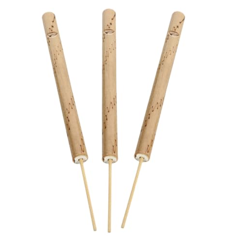 Yardwe 3 Stück Vogelflötenspielzeug Vogelpfeife Pfeifen Musikspielzeug Lerche Pfeifen Pfeife Mini-Musik-vogelflöte Musik Vogel Bambus von Yardwe