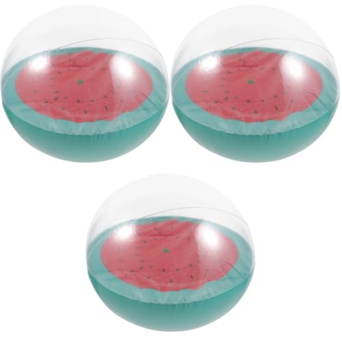Yardwe 3 Stück Wassermelonen-wasserball Schlagball Ballspielzeug Für Teenager Aufblasbares Ballspielzeug Strandspielzeug Für Teenager Innenball Aufblasbarer Ball Aufblasbares von Yardwe