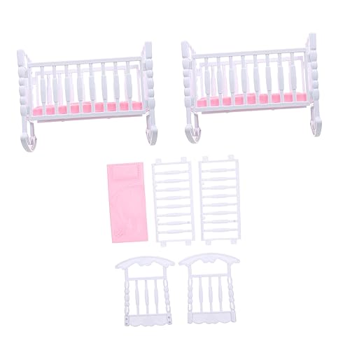 Yardwe 3 Stück für die Puppenwiege aus Kunststoff puppenbett Puppenbettchen Puppenbett Zubehör simulierte Puppenwiegenspielzeuge Kinderspielzeug Weiß Yardwe 3 Stück für die Puppenwiege aus Kunststoff puppenbett Puppenbettchen Puppenbett Zubehör simulierte Puppenwiegenspielzeuge Kinderspielzeug Weiß von Yardwe