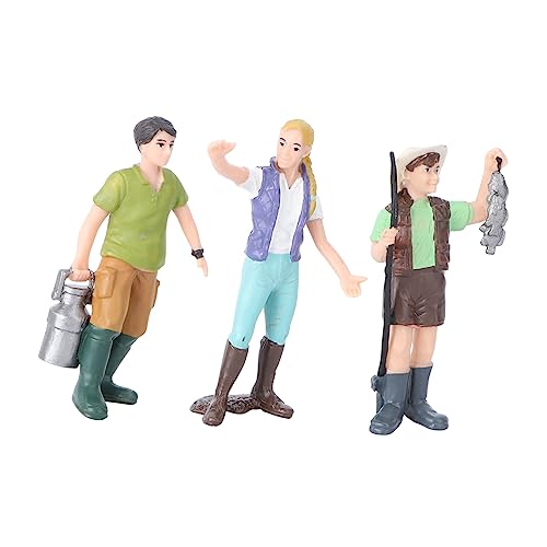 Yardwe 3 Stücke Charakter Sandtischmodell Sandtischfigur Modell Figuren Modell Dekoration Filigranes Bauernfigurendekor Bauernhoffiguren Schmuck Modell Der Farmfiguren Material von Yardwe