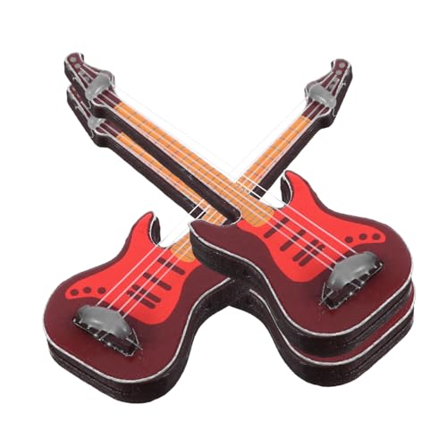 Yardwe 3 Stücke Gitarre Teiliges Kinderzimmer Deko aus Umweltfreundlichem Material Leicht und Tragbar für Puppenhäuser und für Kleine Musiker Yardwe 3 Stücke Gitarre Teiliges Kinderzimmer Deko aus Umweltfreundlichem Material Leicht und Tragbar für Puppenhäuser und für Kleine Musiker von Yardwe