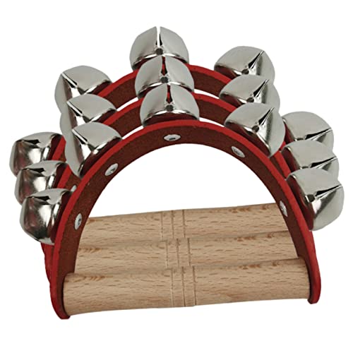 Yardwe 3 Stücke Halb Kreis Klingeln Hand Sensorischen Tamburin Für Babys Trommel Glocken Rassel Holz Rassel Holz Rassel Party Musik Metall von Yardwe