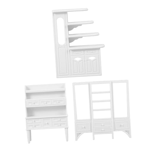 Yardwe 3 Stücke Kleiner Hausbausatz Mini Schublade Winzige Möbel Zusammenbauen Puppe Kind Möbelmodell Bücherregale Dekorativer Kleiner Schrank Vitrine Abs Weiß Yardwe 3 Stücke Kleiner Hausbausatz Mini Schublade Winzige Möbel Zusammenbauen Puppe Kind Möbelmodell Bücherregale Dekorativer Kleiner Schrank Vitrine Abs Weiß von Yardwe