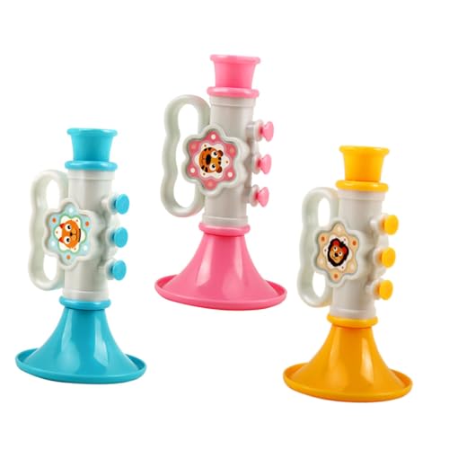 Yardwe 3 Teiliges Musik Lehrmittel Kleinkind Horn Für Trompete Musikspielzeug Für Babys Musikhorn Instrumente Kleinkind Trompete Musikspielzeug Aus Kunststoff von Yardwe