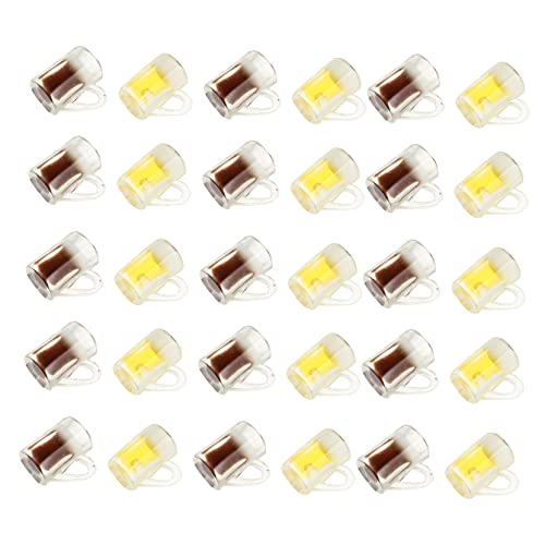 Yardwe 30 Stück Bier Modelle Teiliges aus Resin DIY Zubehör für Puppenhaus Kreative Bastelideen für Bierliebhaber und Oktoberfest Deko von Yardwe