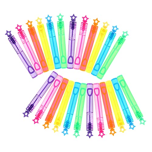 Yardwe 30 Stück Bubble-Stick- Seifenblasenstab für Blasengebläse für kleine Blasen für Partygeschenke kleine Blase Seifenblasenset Plastik Zufällige Farbe von Yardwe