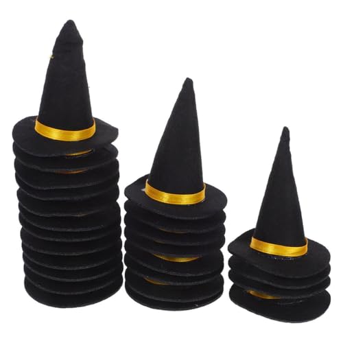 Yardwe 30 Stück Filz Hüte für Halloween Dekorationen Flaschen Toppers für Weinflaschen und Kreative Bastelprojekte Yardwe 30 Stück Filz Hüte für Halloween Dekorationen Flaschen Toppers für Weinflaschen und Kreative Bastelprojekte von Yardwe