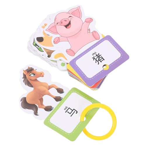 Yardwe 30 Stück Lernkarten für den Kindergarten Lernspielzeug für Lernkarten Interessantes Kinderspielzeug Englische Lernkarten Cartoon-Lernkarten Bildungskarten Papier Yardwe 30 Stück Lernkarten für den Kindergarten Lernspielzeug für Lernkarten Interessantes Kinderspielzeug Englische Lernkarten Cartoon-Lernkarten Bildungskarten Papier von Yardwe