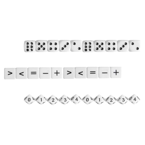 Yardwe 30stücke Würfel Spielzeug Mathematik Lernspielzeug Acrylwürfel Kindergeschenk Fotoaccessoire Elternkindinteraktion von Yardwe