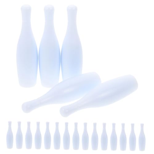 Yardwe 30 Stück Mini Bowling Teilig Tragbare Tisch Bowling Pins für Indoor Spiel Kindergeburtstag und Partys Fördert Hand Augen Koordination und Spaß von Yardwe