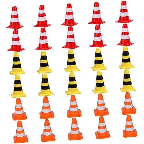 Yardwe 30 Stück Mini Verkehrskegel Spielset Teiliges aus Roten Gelben und Orangen Verkehrshindernissen für Lernspielzeug zur Verkehrserziehung und Simulation von Baustellen Yardwe 30 Stück Mini Verkehrskegel Spielset Teiliges aus Roten Gelben und Orangen Verkehrshindernissen für Lernspielzeug zur Verkehrserziehung und Simulation von Baustellen von Yardwe