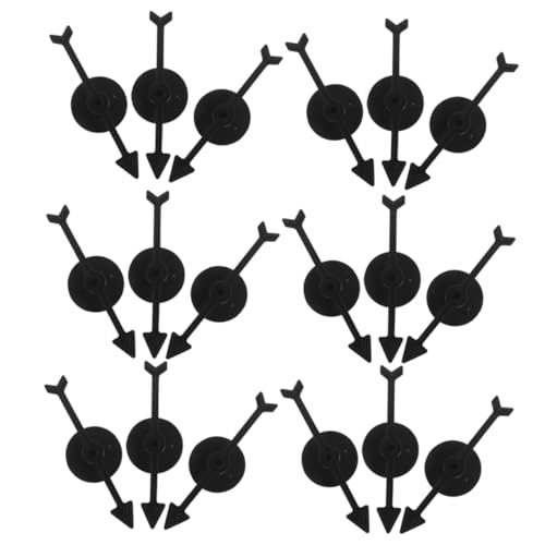 Yardwe 30 Stück Rotierendes Brettspielzubehör Kind Spinnen Brettspielpfeil Spiel Teile Spiel Pfeile für den Unterricht Pfeilspiel- Plastik Black von Yardwe