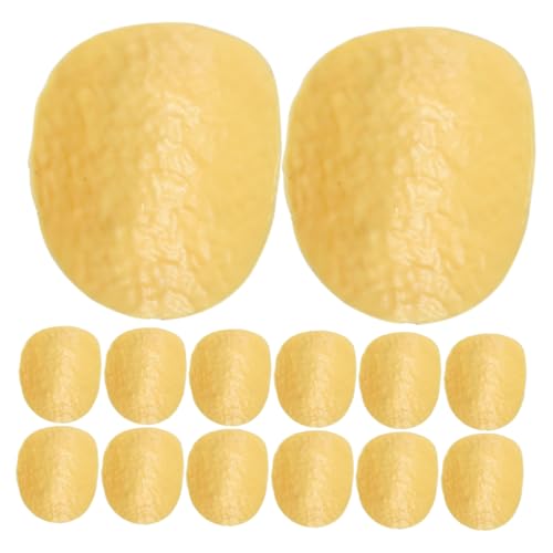 Yardwe 30 Stück Simulierte Kartoffelchips für simulieren realistisch aussehende gefälschte Chips gefälschte Pommes Lebensmittel-Requisiten zur Präsentation Plastik Yellow Yardwe 30 Stück Simulierte Kartoffelchips für simulieren realistisch aussehende gefälschte Chips gefälschte Pommes Lebensmittel-Requisiten zur Präsentation Plastik Yellow von Yardwe