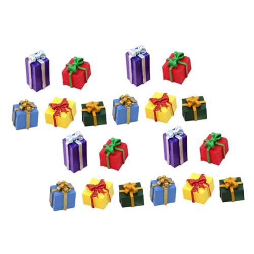 Yardwe 30 Stück Teiliges Mini Harz Geschenkbox Bunte Weihnachtsornamente Kreative DIY Dekorationen für Festtagsbasteln Kleine Geschenkboxen für Winter und Partydeko Yardwe 30 Stück Teiliges Mini Harz Geschenkbox Bunte Weihnachtsornamente Kreative DIY Dekorationen für Festtagsbasteln Kleine Geschenkboxen für Winter und Partydeko von Yardwe