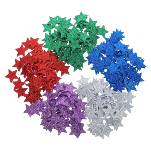 Yardwe 300Stücke Glitzer Stern Aufkleber Selbstklebende Sternaufkleber Für DIY Projekte Für Bastelarbeiten Und Dekorationen von Yardwe