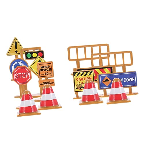 Yardwe 30Stücke Mini Verkehrszeichen Teiliges Modell Für Lehrreiche Verkehrssperrschilder Aus Hochwertigem Material Für Kreatives Und Verkehrserziehung von Yardwe