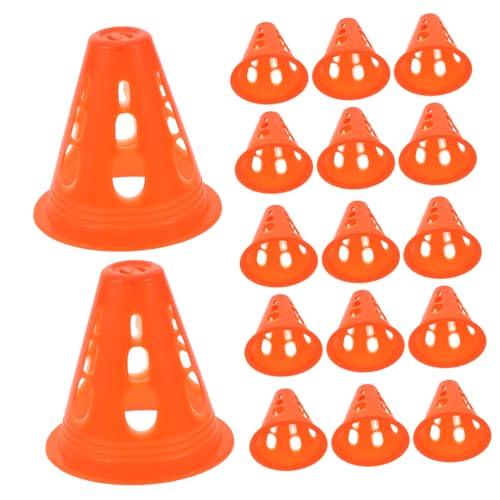 Yardwe 30Stücke Trainingskegel für Rollschuh und Fußballtraining Hindernismarkierungskegel aus Langlebigem Kunststoff für Agility Übungen und Sportevents Yardwe 30Stücke Trainingskegel für Rollschuh und Fußballtraining Hindernismarkierungskegel aus Langlebigem Kunststoff für Agility Übungen und Sportevents von Yardwe
