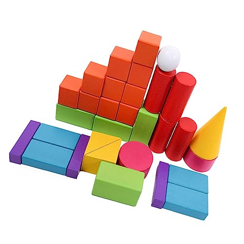 Yardwe 32 Stück Holzgeometrisches Modell Holzspielzeug mathematisches Modell Hölzern Yardwe 32 Stück Holzgeometrisches Modell Holzspielzeug mathematisches Modell Hölzern von Yardwe