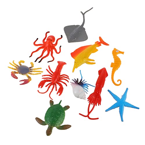 Yardwe 32 Stück Teiliges von Realistischen Meerestier Modellen für Aquarien Dekoration und Kreative Lernspiele Fördert Vorstellungskraft und Farberkennung von Yardwe