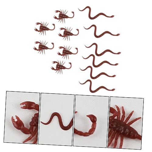 Yardwe 36 Stück Simulation Beängstigende Insekten Realistische Schlangen-Requisite Gefälschtes Schlangenspielzeug Lustiges Halloween- Halloween-streichspielzeug Plastik von Yardwe