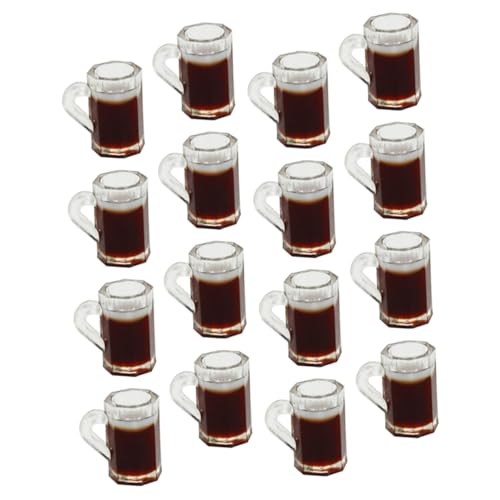 Yardwe 36 Stück Simulation Bierkrug Kleines Schmücken Layout-szenendekor Harz Brown von Yardwe
