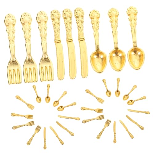 Yardwe 36 Teiliges Messer Und Spielzeugzubehör Kinderküchenzubehör DIY Messer Geschirr Besteck Servierutensilien Essgeschirr Modell Puppenhaus Mikro Essgeschirr Goldene Yardwe 36 Teiliges Messer Und Spielzeugzubehör Kinderküchenzubehör DIY Messer Geschirr Besteck Servierutensilien Essgeschirr Modell Puppenhaus Mikro Essgeschirr Goldene von Yardwe