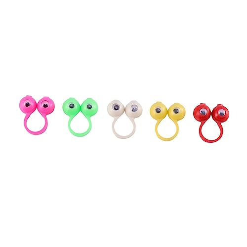 Yardwe 36Stücke Teiliges Augapfelring Fingerspielzeug Niedliche Augenfingerpuppen Für Kreative Lernspiele Und Partydeko Zufällige Farben Für Erwachsene von Yardwe
