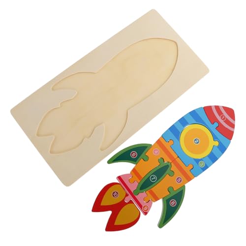 Yardwe 3D -puzzlespielzeug Kleinkinder Für Fahrzeugpuzzles Aus Holz Puzzlebrett Aus Holz Raketen-Puzzle-Block Cartoon-Puzzle- Aus Holzpuzzle Gedankenrätsel Hölzern Yardwe 3D -puzzlespielzeug Kleinkinder Für Fahrzeugpuzzles Aus Holz Puzzlebrett Aus Holz Raketen-Puzzle-Block Cartoon-Puzzle- Aus Holzpuzzle Gedankenrätsel Hölzern von Yardwe
