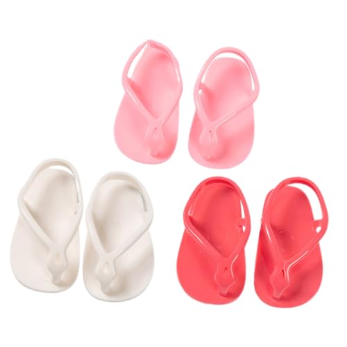 Yardwe 3Paare Puppensandalen Für Verschleißfeste Schuhe Und Kreatives Schuhspielzeug Für Fantasievolles Und Frühkindliche Entwicklung von Yardwe