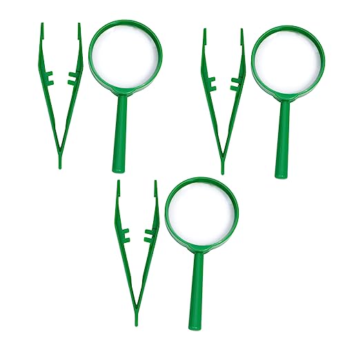 Yardwe 3Sätze Beobachtungskit Handheld Lupe Mit Pinzette Teiliges Für Kleine Für Jungen Und Beim Outdoor Camping Erkundung Yardwe 3Sätze Beobachtungskit Handheld Lupe Mit Pinzette Teiliges Für Kleine Für Jungen Und Beim Outdoor Camping Erkundung von Yardwe