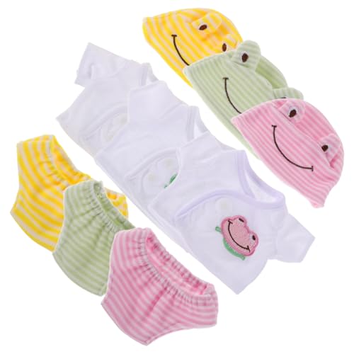 Yardwe 3Sätze Mini Hemd Hose und Hut Outfit mit Einzigartigem Design für Kreative Spielstunden und Puppenaccessoires Yardwe 3Sätze Mini Hemd Hose und Hut Outfit mit Einzigartigem Design für Kreative Spielstunden und Puppenaccessoires von Yardwe