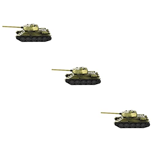 Yardwe 3St Panzermodell Miniaturautos Automodelle Wohnkultur Ornament Panzerverzierung Tischmodell aus Metall Haushalt schmücken Spielzeug Kunsthandwerk Dekorationen von Yardwe