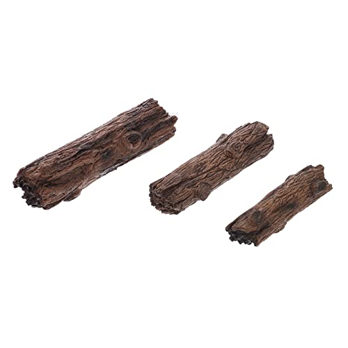 Yardwe 3stücke Miniatur Baumstamm Deko Simulation Holzfiguren Für Feengärten Sandtisch Und Mikro-landschaften Für Garten Und Zuhause Deko Langlebig Und Detailreich von Yardwe