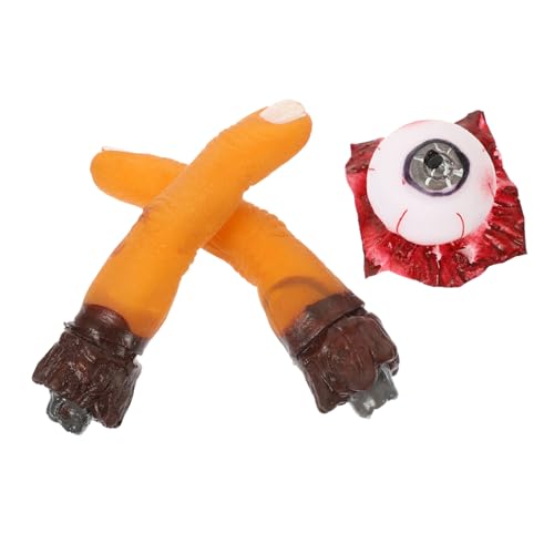Yardwe 3Stücke Gruselige Halloween Deko Realistische Nachbildung von Menschlichen Organen und Finger Schaurige Partys und Dekorationen Spukhäusern von Yardwe