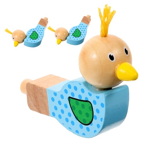 Yardwe 3Stücke Holz Vogelpfeifen Für Pfeifen Spielzeugpfeifen Aus Holz Musikinstrument Lernspielzeug Für Kleine Musiker Geschenkidee Für Jungen von Yardwe