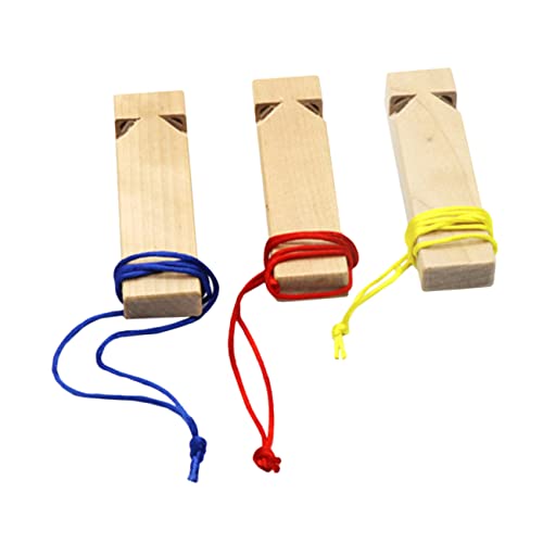Yardwe 3Stücke Holz Zugpfeifen Für DIY Pfeife Für Partys Und Kreative Spiele Aus Echtem Holz Fördert Musikalisches Verständnis Und Fantasie von Yardwe