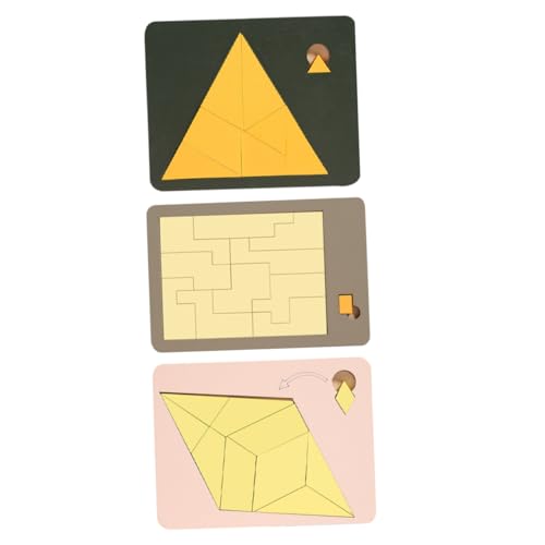 Yardwe 3Stücke Lernpuzzle Holzspielzeug Für Kleinkinder Pädagogisches Holzpuzzle Kreativität Hand Auge Koordination Und Kognitiven Fähigkeiten Für Jungen Yardwe 3Stücke Lernpuzzle Holzspielzeug Für Kleinkinder Pädagogisches Holzpuzzle Kreativität Hand Auge Koordination Und Kognitiven Fähigkeiten Für Jungen von Yardwe