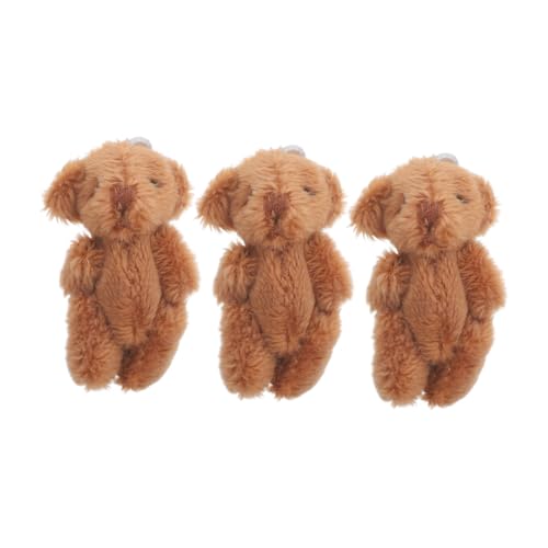 Yardwe 3Stücke Mini Plüschbären Winzige Dekorationen für Puppenhaus und Party Robustes Material für Bastelprojekte und Farbe von Yardwe