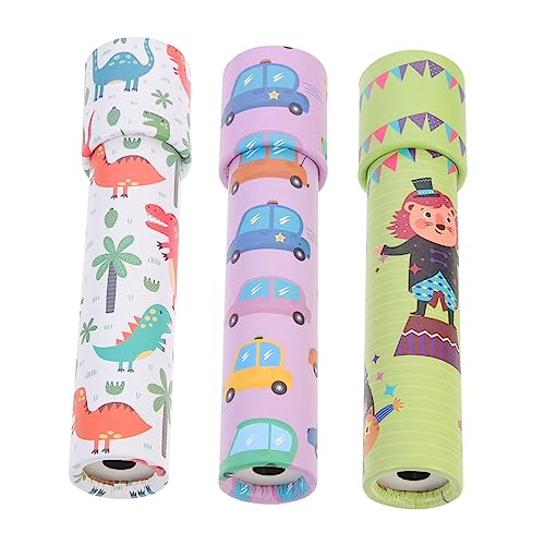 Yardwe 3Stücke Papier Kaleidoskope Für Kreative Entdeckungen Pädagogisches Für Jungen Und Jahren Zufälliger Stil von Yardwe