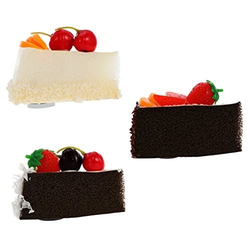 Yardwe 3stücke Teiliges Set Realistische Kuchendekorationen Aus Pu-Material Simulierte Tortenmodelle Für Fotografie Und Heimdekoration Deko Für Feste Und Bäckereien von Yardwe