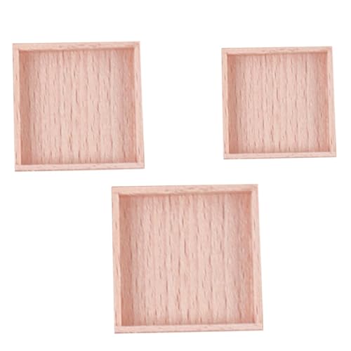 Yardwe 3Stücke Teiliges Holzschalen Handgefertigte Aufbewahrung Für Puppenhaus Deko Für Tee Desserts Verschiedenen Yardwe 3Stücke Teiliges Holzschalen Handgefertigte Aufbewahrung Für Puppenhaus Deko Für Tee Desserts Verschiedenen von Yardwe