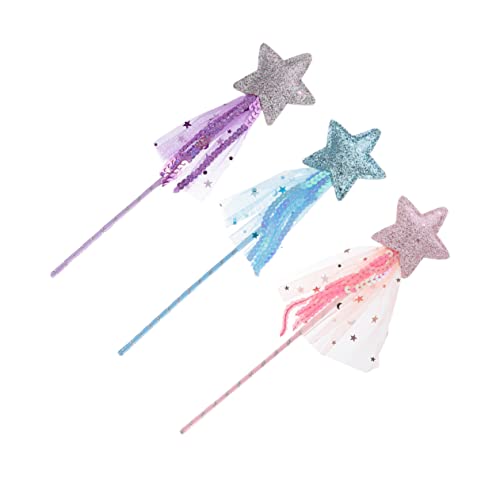 Yardwe 3Stücke Teiliges Star Tassel Spielzeugset Für Feenstab Mit Quasten Design Für Geburtstagsfeiern Und Rollenspiele Yardwe 3Stücke Teiliges Star Tassel Spielzeugset Für Feenstab Mit Quasten Design Für Geburtstagsfeiern Und Rollenspiele von Yardwe