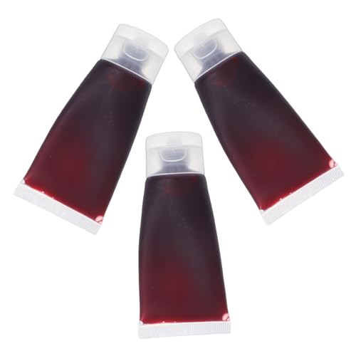 Yardwe 3stücke Kunstsauce Für Halloween Make-up Mit Dicker Konsistenz Abwaschbar Für Gesicht Für Vampirpartys Cosplay Und Theater Hautfreundlich Und Einfach Anzuwenden von Yardwe