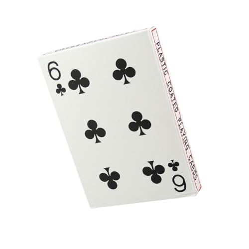 Yardwe 4 Extra große Spielkarten Kartenspiel Pokerkarte aus Papier kreative Pokerkarten Brettspiel-Poker Weiß Yardwe 4 Extra große Spielkarten Kartenspiel Pokerkarte aus Papier kreative Pokerkarten Brettspiel-Poker Weiß von Yardwe
