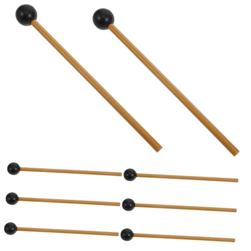 Yardwe 4 Paare Marimba Mallets für Zungentrommel Ergonomische Schlägel aus Hochwertigem Kunststoff für Anfänger Sanfter ohne Instrumentenschaden von Yardwe