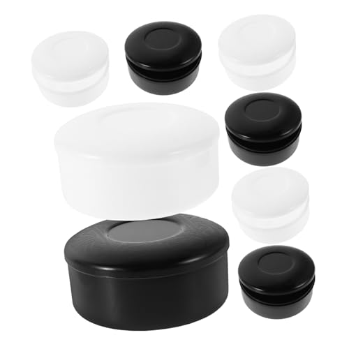 Yardwe 4 Paare Runde Ergonomische Kunststoffdose für Go und Schachspielsteine Praktischer Organizer für Brettspiele für Unterwegs von Yardwe