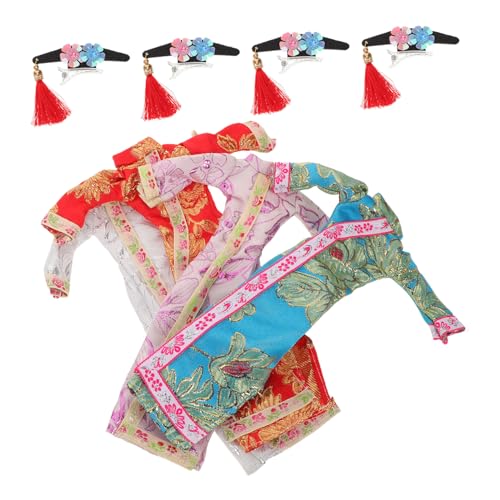 Yardwe 4 Sätze Puppe Cheongsam Spielzeugpuppenkostüm Puppen-Outfit Kleid für Puppe Kleidung im chinesischen Stil Puppenblumenkleidung Puppenkostüm für Puppenkleidung Polyester Yardwe 4 Sätze Puppe Cheongsam Spielzeugpuppenkostüm Puppen-Outfit Kleid für Puppe Kleidung im chinesischen Stil Puppenblumenkleidung Puppenkostüm für Puppenkleidung Polyester von Yardwe